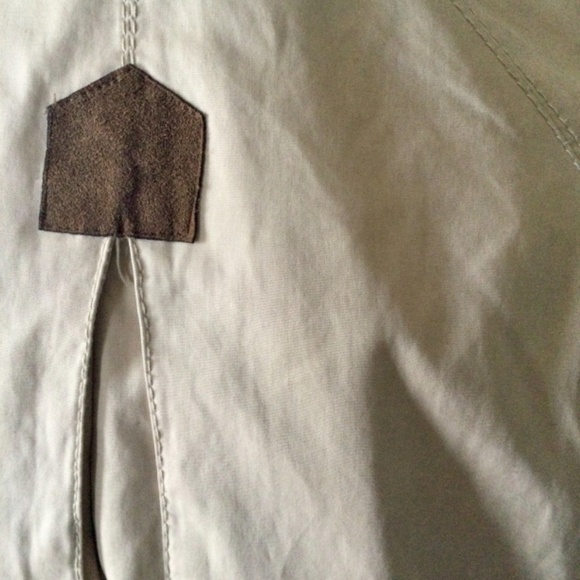 Zara Trench Coat Tan with suede accents size Small - Picture 8 of 16